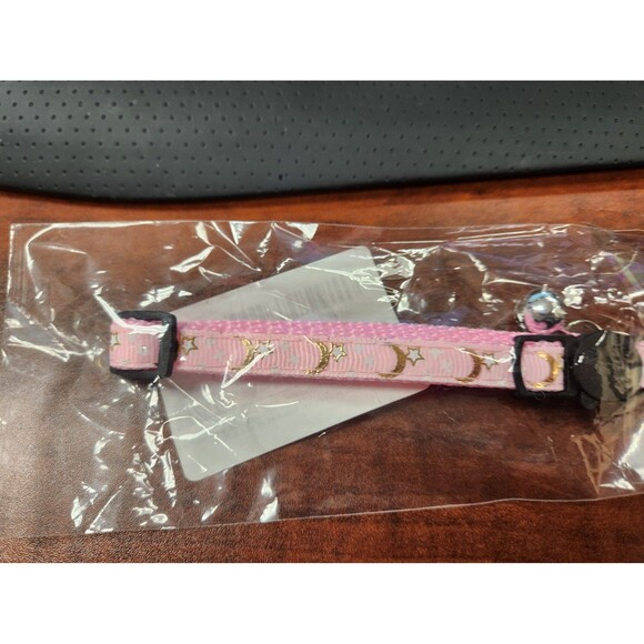 Cat Collar Adjustable Breakway Pink Bell - Picture 3 of 3
